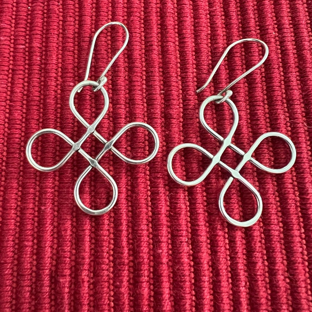 Sterling Open Hoop Earrings